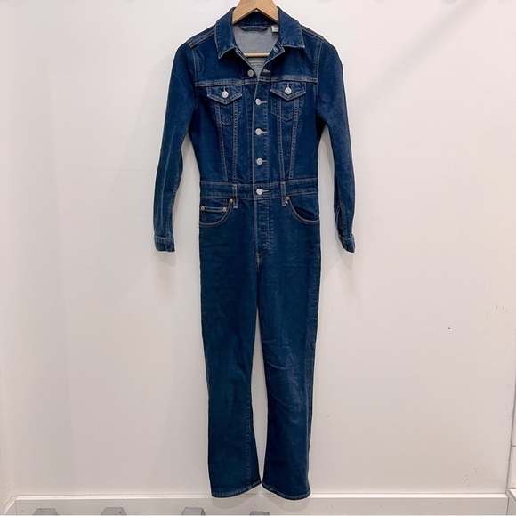 Xs Levi’s Full denim romper jumpsuit boiler suit
